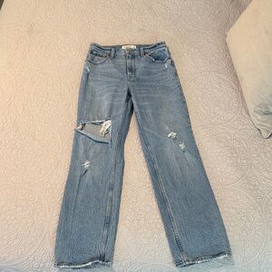 Abercrombie & Fitch 90’s straight high rise Jeans